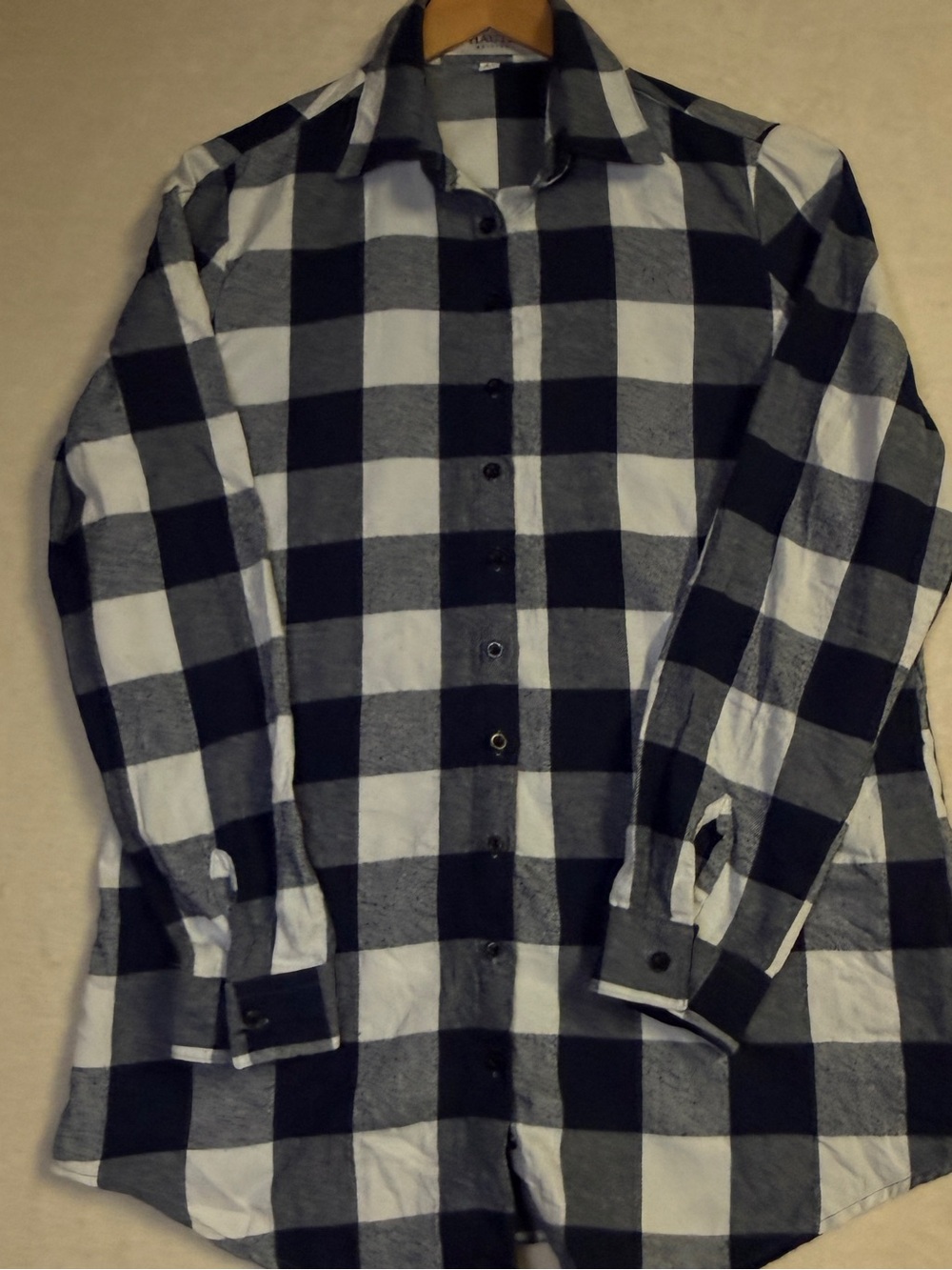 Haute Hippie Black and White Buffalo Check Button-Down Shirt
